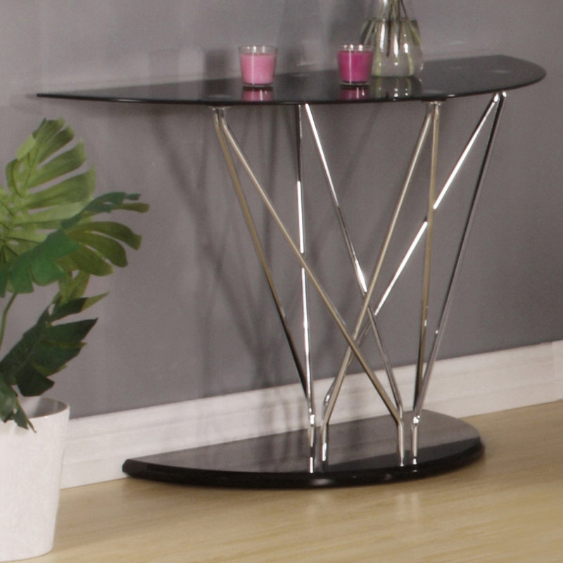 Gabriel 122cm Glass Top Console Table