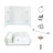 60" W x 74.5" H Framed Rectangle Shower Stall with Seat, Towel Bar and Base Included-45441436