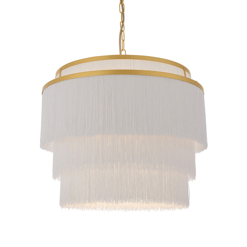 Curtis Multi Tier 3-Light Gold Chandelier