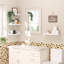 6 tablettes flottantes blanches