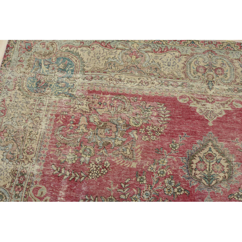Vintage One-of-a-Kind 9'9'' X 12'8'' Wool Area Rug in Red