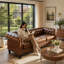 Canapé Chesterfield 3 places en similicuir-1700345095