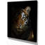 «Bengal Tiger Head in the Dark», reproduction d'impression sur toile tendue-29496865