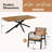 Wood 6 - Person Dining Set With Removable Cushions-713906923