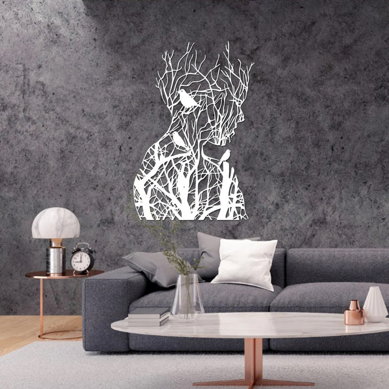 Handmade Traditional People Wall Decor on Metal