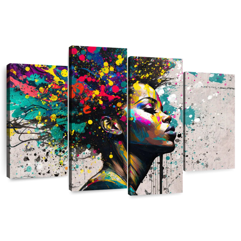 Leisha fière beauté africaine, H 22 po x l 36 po