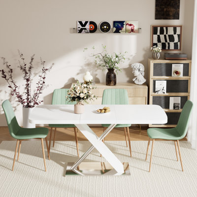 47.24-63in Extendable Dining Table set