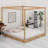 Canopy Platform Bed With Support Legs-1683328076