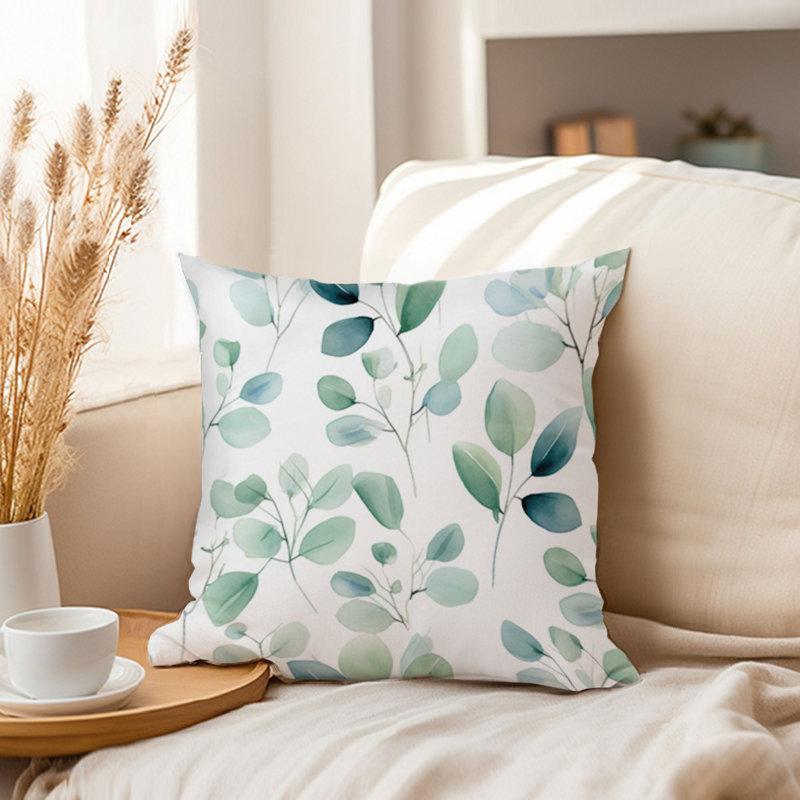 Botanical Eucalyptus Leaves Pattern Leaf VI, 20"H x 20"W