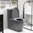 One Toilet With Dual Flush 001. 1.1/1.6 , Soft Close Seat. Water, Elongated Bowl. Height, Grey Ceramic Bathroom Regularization 001 Toilet. Flush, Height. For Systematization