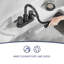 Robinet de salle de bain extractible avec bec rétractable de 4 po, robinet de salle de bain escamotable à 3 trous, avec bec pivotant à 360 °, bonde escamotable en métal et conduites d'alimentation en eau-111285642