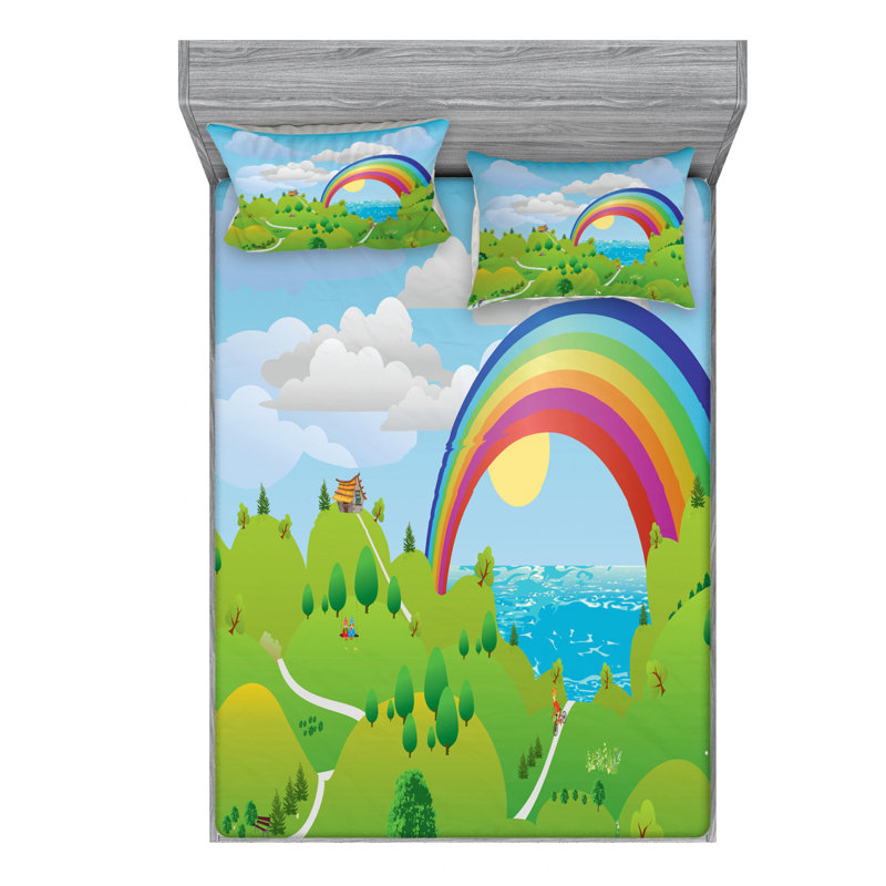 Microfiber Sheet Set, Full Sheet Set with Fitted Sheet