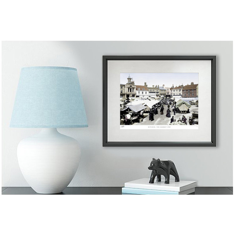 Hitchin, The Market 1901 by Francis Frith - Single Picture Frame Print, 40cm H x 50cm W x 2.3cm D