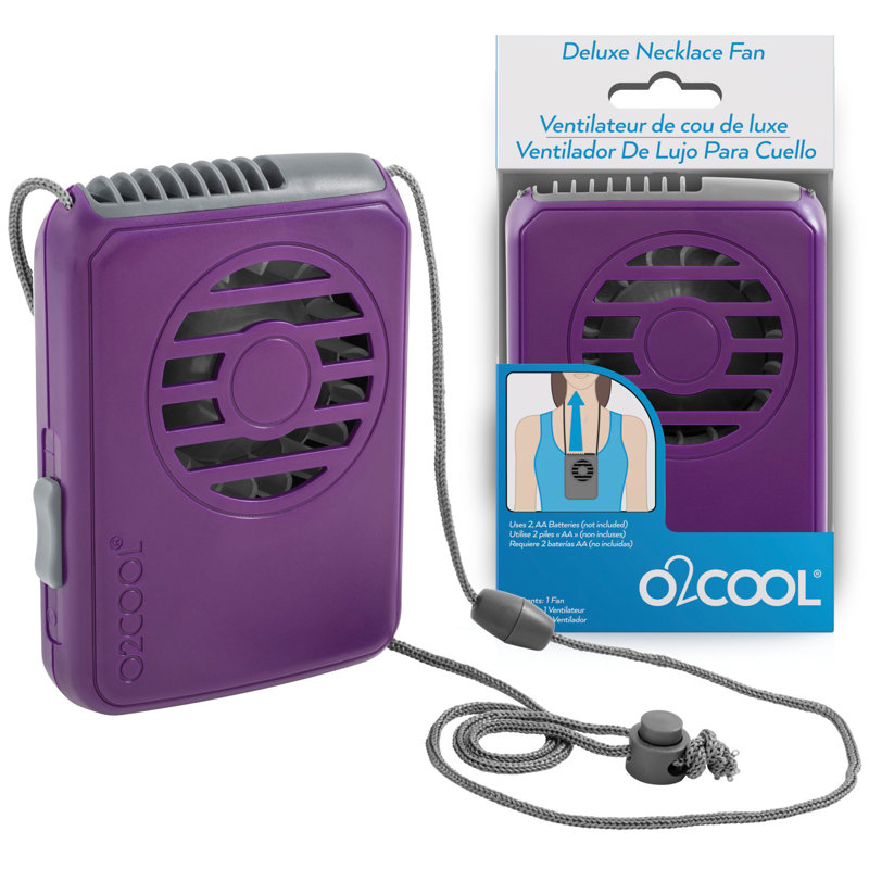  O2Cool 3.3" Personal Fan , Purple