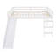 Lit mezzanine avec glissade, conception multifonctionnelle,