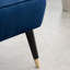 Fauteuil d'appoint contemporain en velours, bleu-85951476