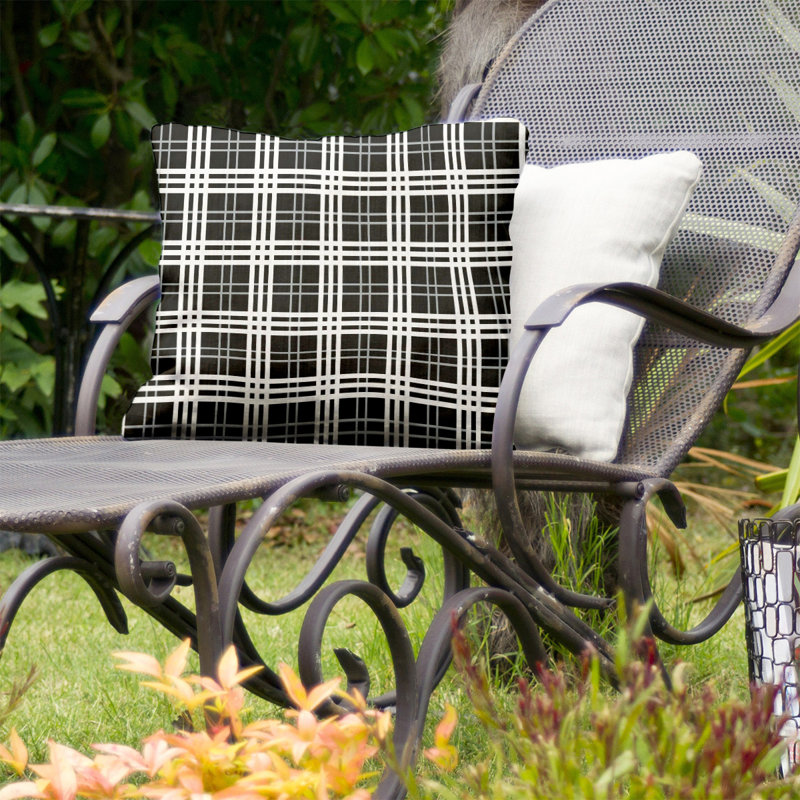 Housse de coussin d'extérieur carré R-Baltimore Football, 20 po x 20 po, Polyester/ Bourre en polyester