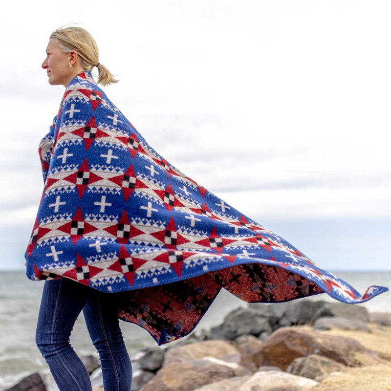 Dyani White Hawk "Guided" Wool Throw