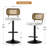 Adjustable Height 360° Swivel Bar Stools With Rattan Backrest-135480662