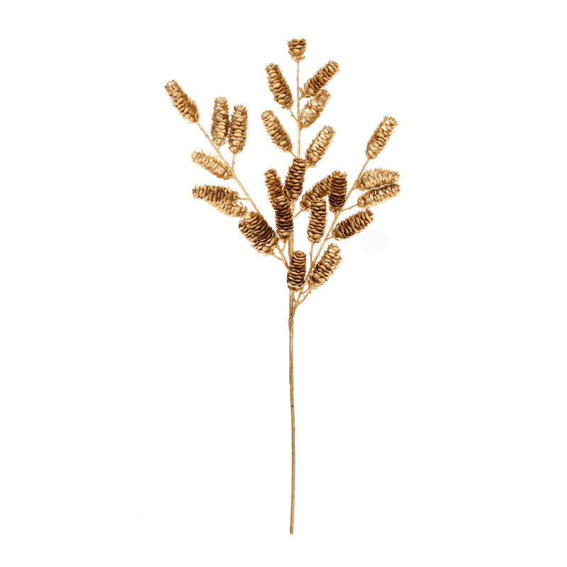 Metallic Gold Pinecone Spray (Set of 2)