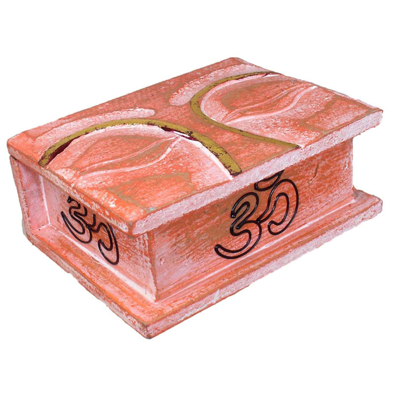 Boîte à bouddha trinket yeux Witteride, Orange
