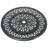 Red Barrel Studio 23.98" Cast Aluminum Lazy Susan Turntable, 360° Rotating Display Tray With Silent Bearings, Round Table Top Swivel Serving Plate With Umbrella Hole For Outdoor Dining Table, Elizabeth Style