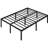 14.5" H Metal Platform Bed Frame with Heavy Duty Steel Slat Support-532846402