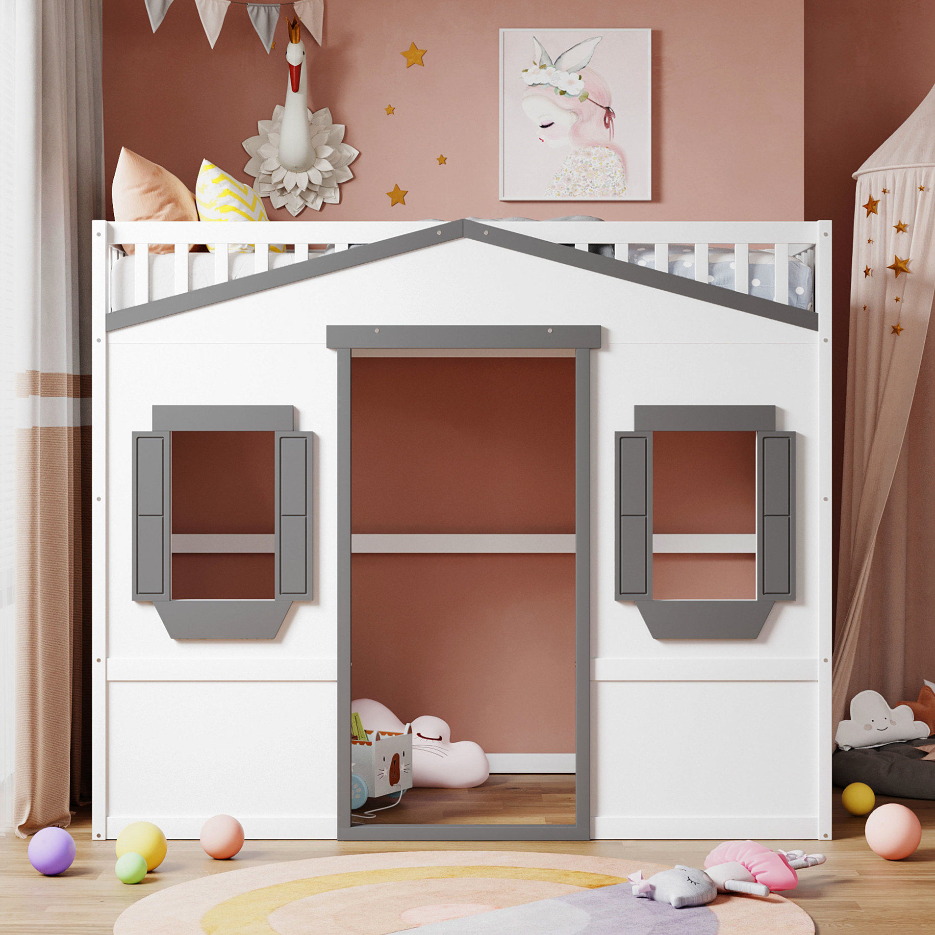 Harper Orchard Loft Bed With - Built Solid Wood For Unmatched Stability ...