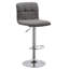 Cielito Swivel Upholstered Adjustable Height Bar Stool