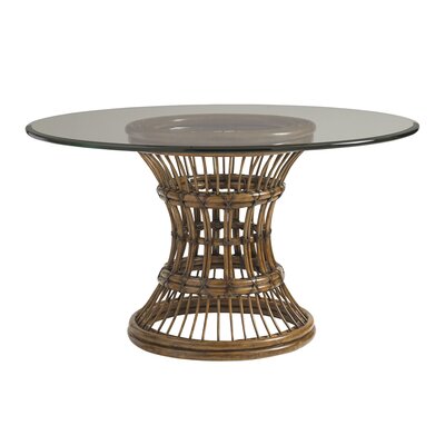 Bali Hai Latitude Dining Table with Glass Top -  Tommy Bahama Home, 01-0593-875-54C