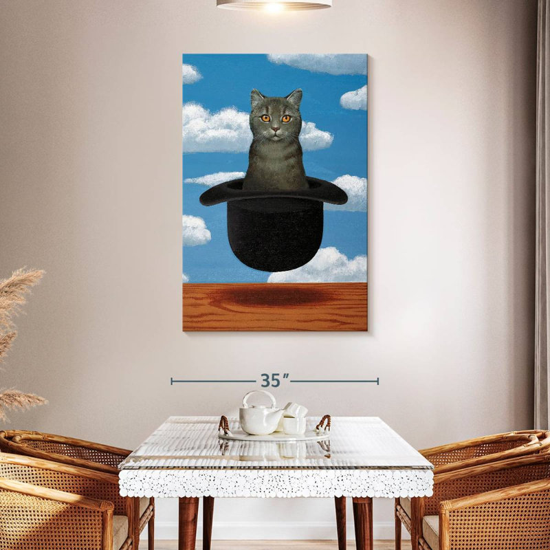 Brampt Magritte Cat, 48" H x 32" W