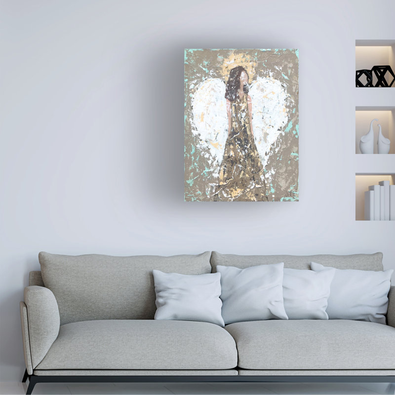 Bolognaise «Blessed Angel I» sur, H 32 po x l 24 po