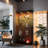 Two-Door Glass Display Cabinet With 4 Shelves, Floor Standing Curio Bookshelf, Accent Cabinet-1158472150-1145958189
