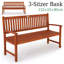 Komal Solid Wood Eucalyptus Outdoor Bench