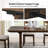 Agustin Transitional Dining Table with Invisible Slide Extension Board-1788559061