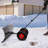 Snow Shovel Pusher Plow with Wheels