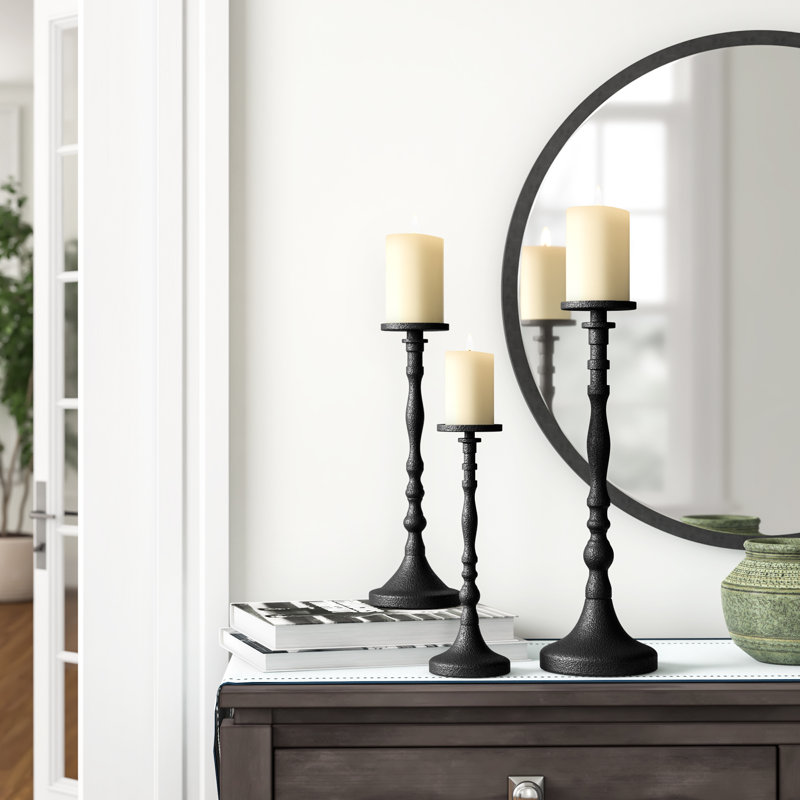 12.45'' H Metal Tabletop Candlestick