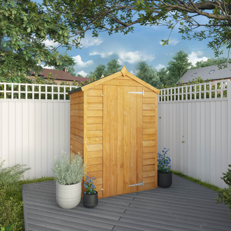 Mercia 3 x 4ft Overlap Apex Windowless Shed, No