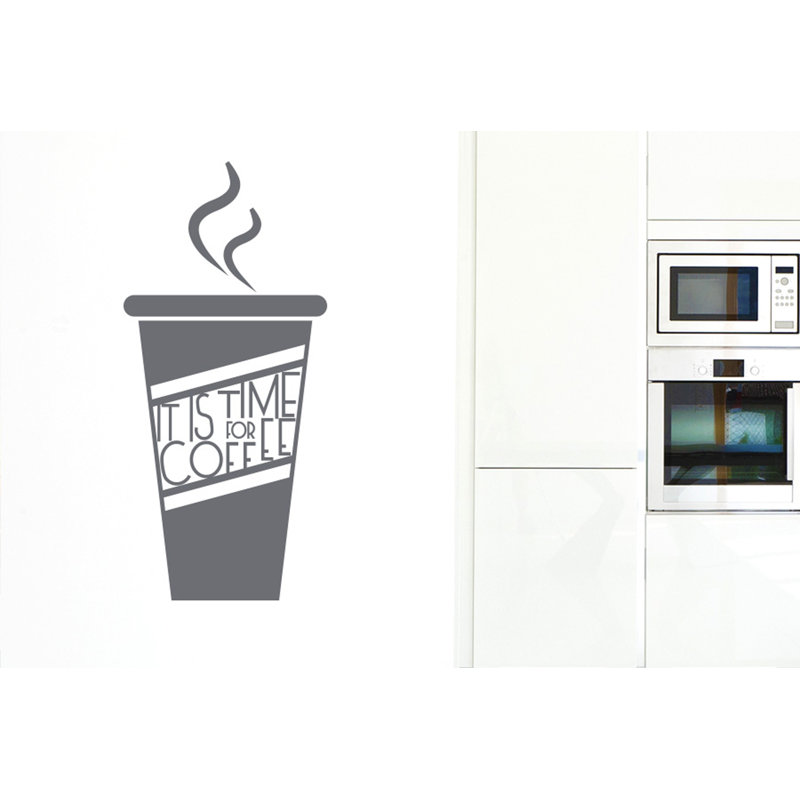Food & Beverage Wall Decal, Grey, Large
