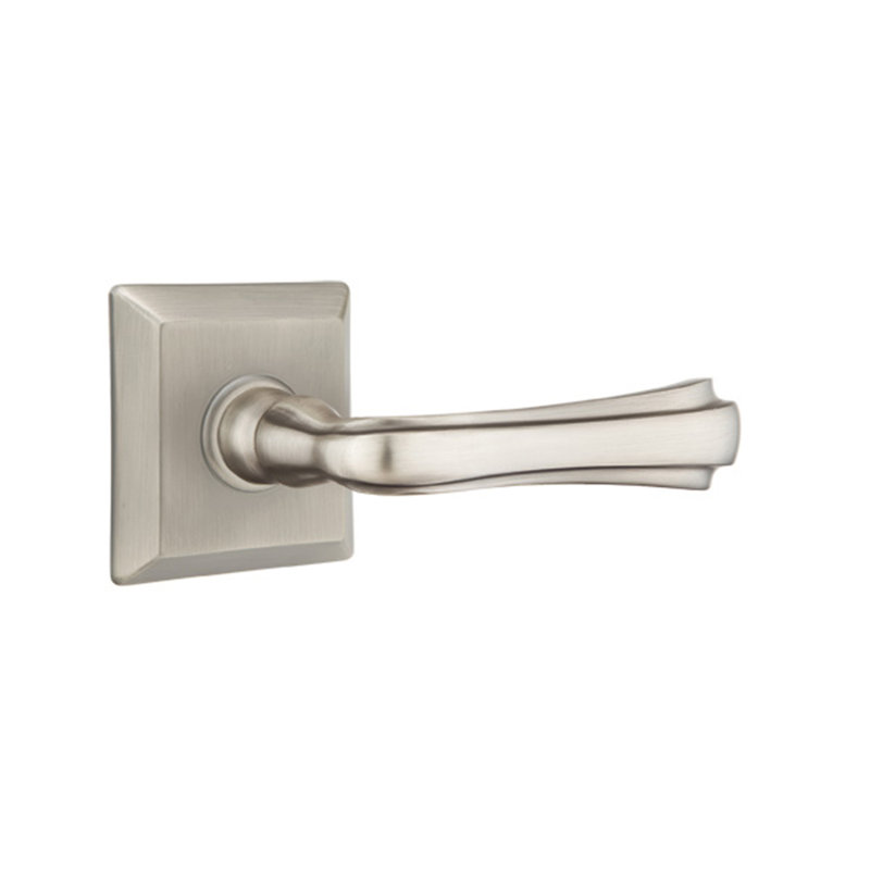 Poignée de porte avec rosette Wembley Passage, Droite, Nickel antique
