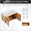 36 Inch Bathroom Vanity with resin Countertop Sink, 2 Doors Bathroom Cabinet Set-444233791
