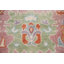 Tapis de salon bleu clair à motif floral Oushak 8 x 10