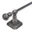 Juliane Grace 24 inches c.c. {approximately} towel bar with 213 Swarovski Clear & Aurore Boreale Crystals with 5/8 reeded center in Chalice-1071016164-1071016166