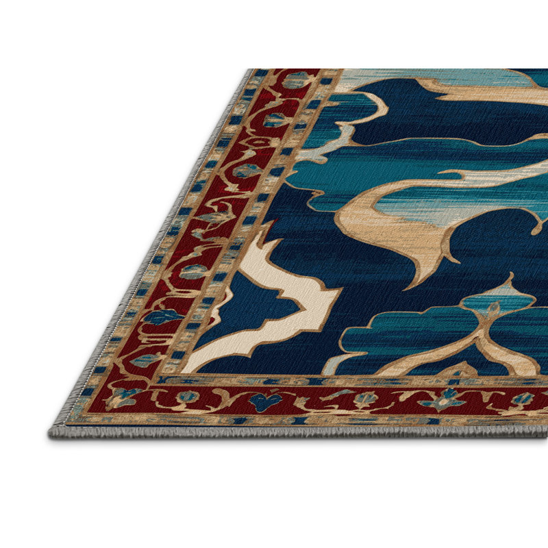 Tapis mauve lavable à la machine, Rectangle 6 pi x 9 pi