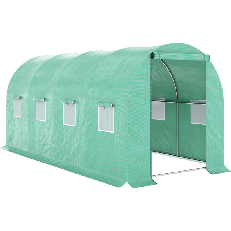 Large Greenhouse For Flowers And Vegetables, Create A Personal Plant Nursery 15'X7' With Sunlight Transmission, Promote Photosynthesis