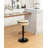 Adjustable Height Swivel Metal Pedestal Bar Stools with Footrest-2123459537