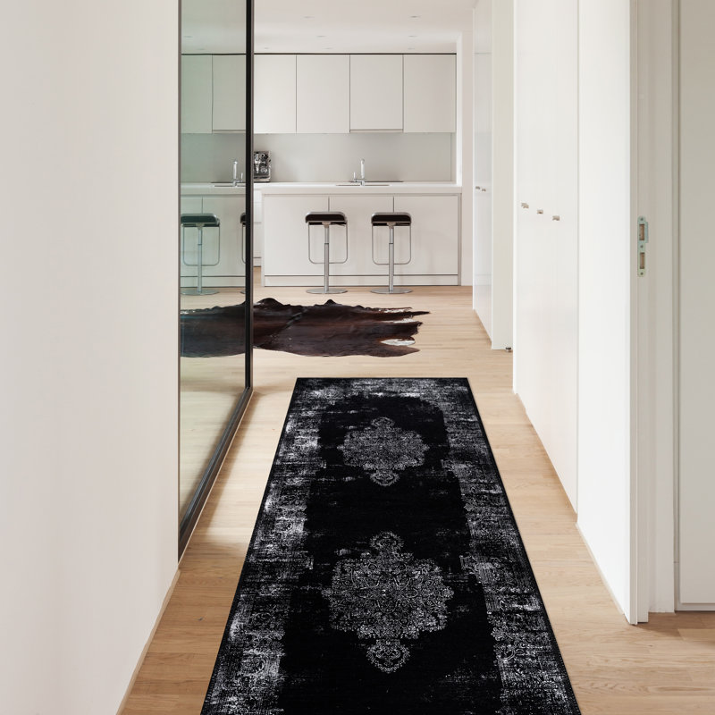 Tapis Koressa avec envers antidérapant, Tapis de couloir 2 pi 2 po x 7 pi