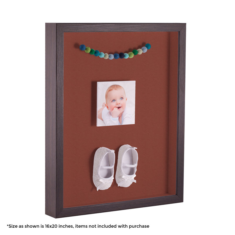 Wood Matte Shadow Box Picture Frame, Red