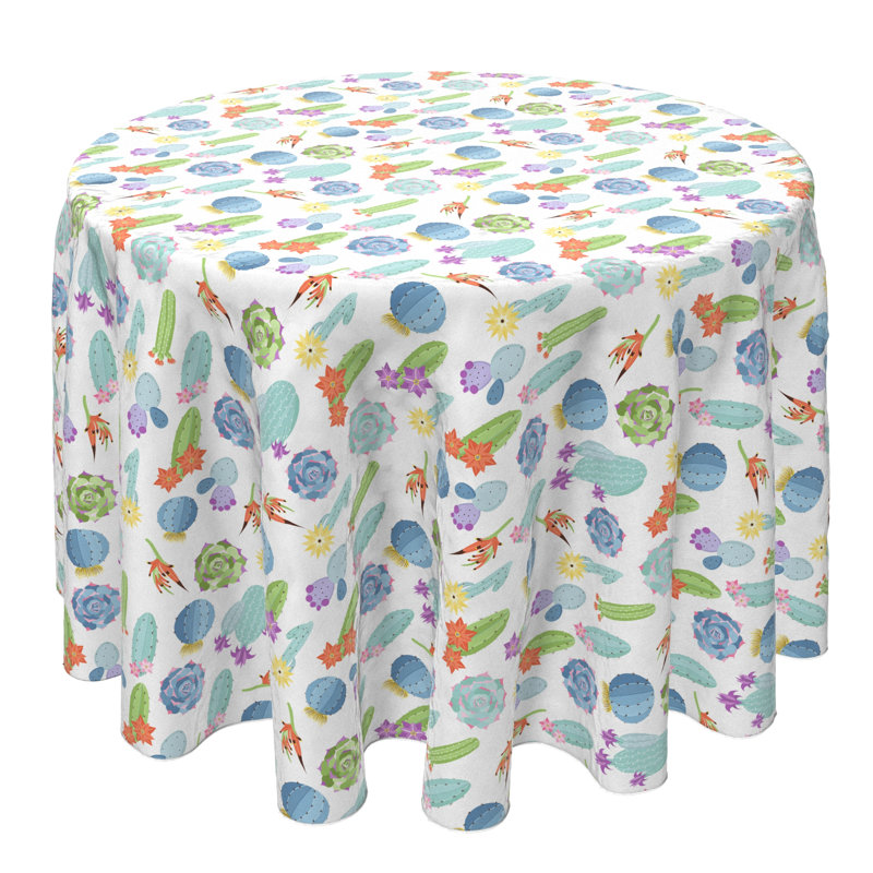 Round Cotton Twill Tablecloth