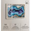 «Stellar Shard Core Shadowbox», impression de géode bleue par Art Remedy-115120395-115120398
